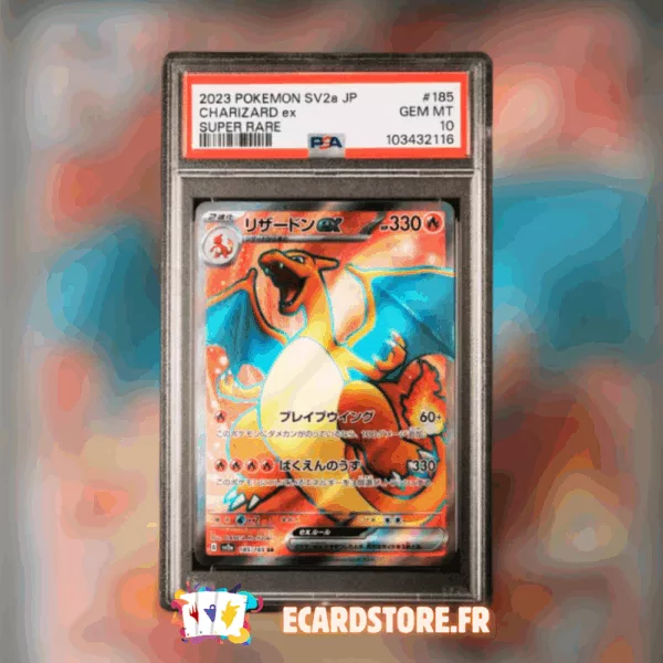 2023 POKEMON JAPANESE SV2a-POKEMON 151 #185 CHARIZARD ex SUPER RARE GEM MT 10