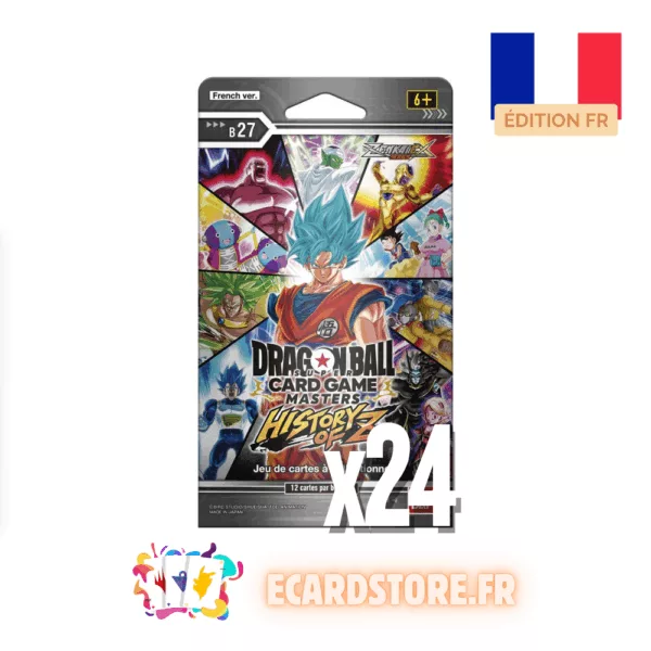 24 Blisters Dragon Ball Super Card Game - B27 : History of Z - Fr
